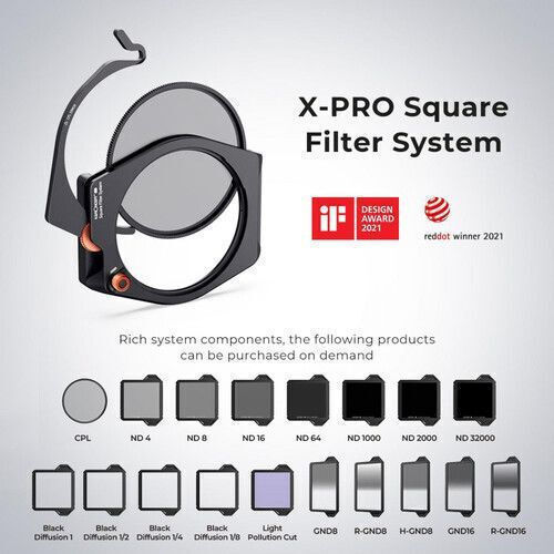 K&F Concept X-PRO Square Soft Edge Φίλτρo Filter Holder / ND για Φωτογραφικούς Φακούς