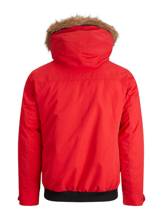 Winter Jacke Parka Rot
