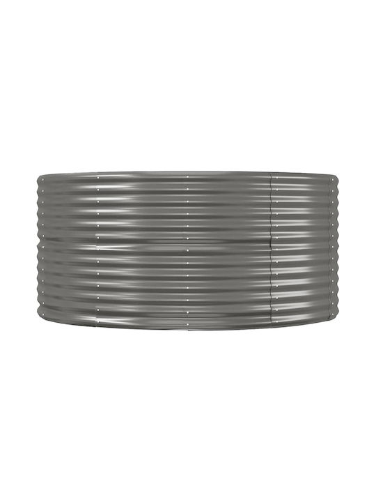 vidaXL Metallic Grey Planter Box 447x140x68cm