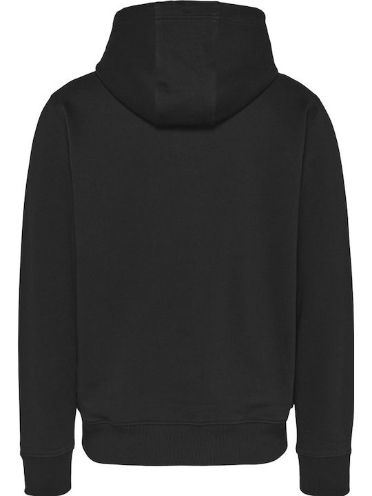 Tommy Hilfiger Men's Sweatshirt with Hood and Pockets Black