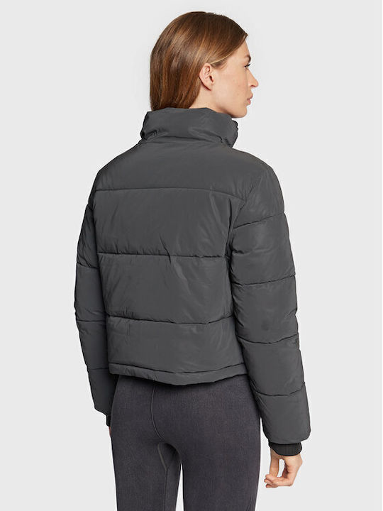 Seline Kurz Damen Puffer Jacke für Winter Schwarz