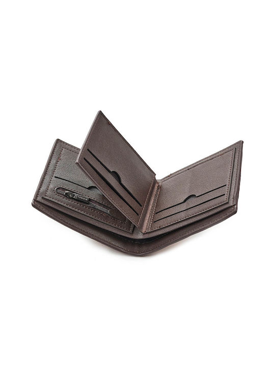 Verde Men's Wallet Tabac Brown