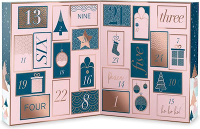 Baylis & Harding 24 Days Of Beauty Signature Collection Advent Calendar Skin Care Set for Cleaning Body Cleaning with Bath Salts , Bubble Bath , Body Cream & Hand Cream