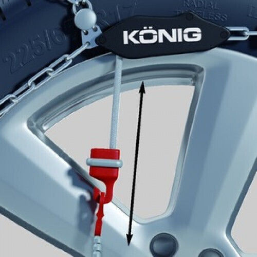 Konig XG-12 Pro 266 Αντιολισθητικές Αλυσίδες Πάχους 12mm Αυτοκινήτου 4x4 2τμχ