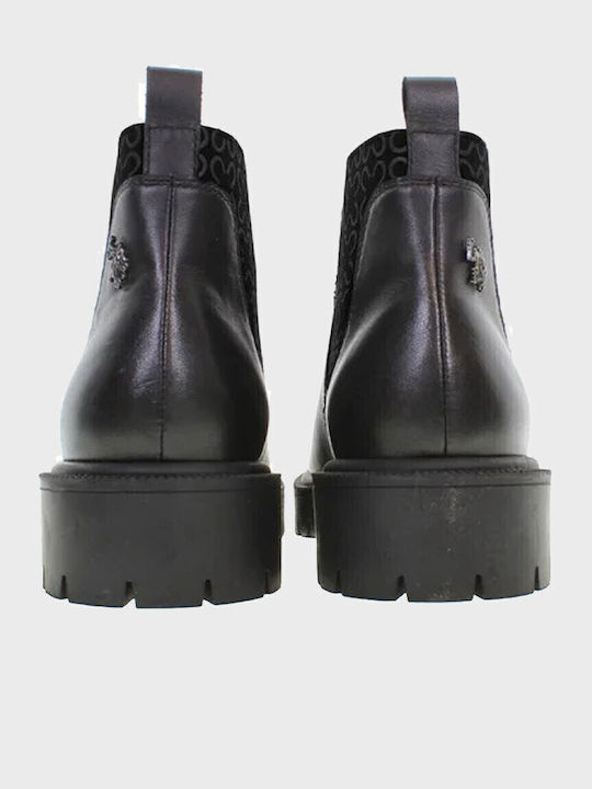 Karma Ghete de Piele Femei Cizme Chelsea Negru
