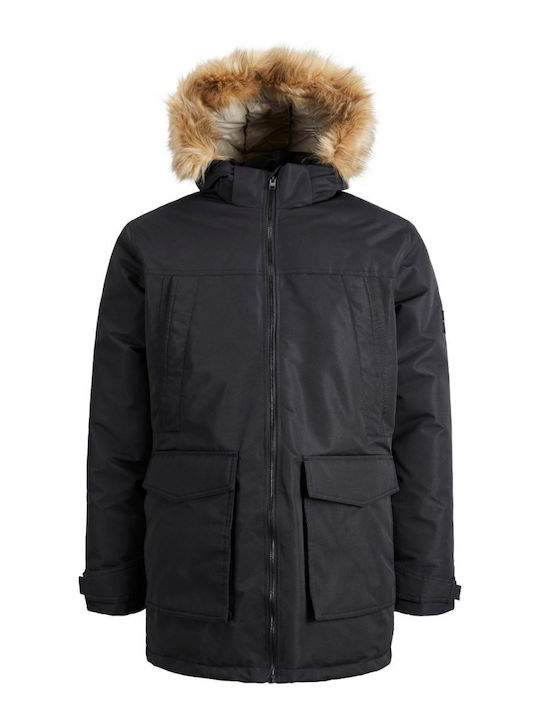 Winter Jacke Parka Schwarz