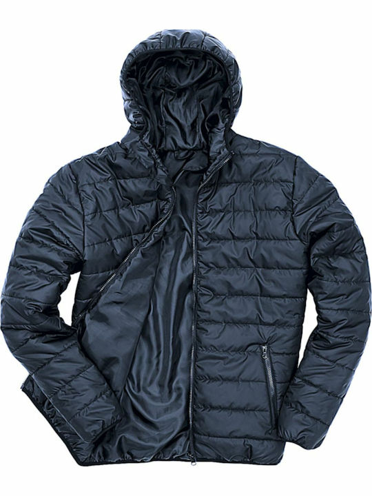 Core Winter Jacket Puffer Windproof Navy Blue