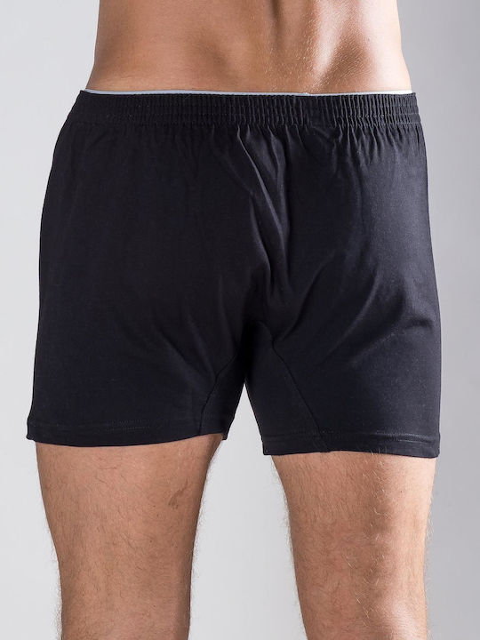 Berrak Herren Boxershorts Schwarz 1Packung