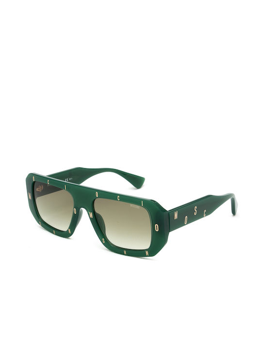 Moschino Sunglasses with Green Plastic Frame and Green Gradient Lens MOS129/S 1ED/9K