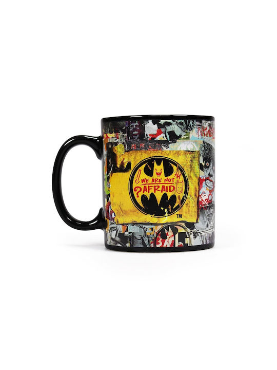 Graffiti Batman Villains Ceramic Cup Black 350ml