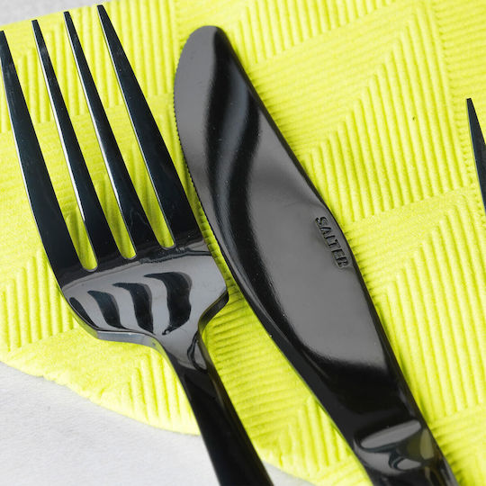 Salter Set de Tacâmuri Inoxidabil Negre 16buc