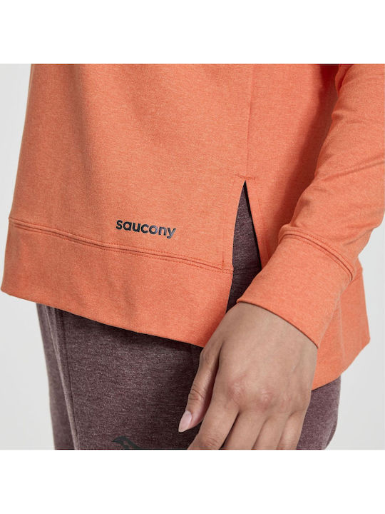 Sunday Layer Damen Langärmelige Bluse Orange Hoop