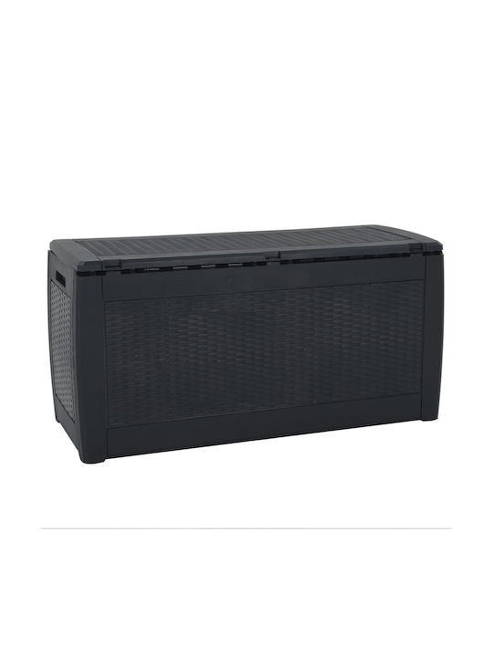 vidaXL Outdoor Storage Box 310lt Gray L119xW48xH60cm