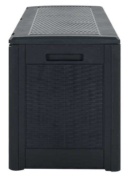 vidaXL Outdoor Storage Box 310lt Gray L119xW48xH60cm
