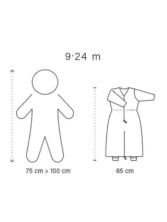 Bemini Winter Sleeping Bag with Feet Magic Bag 3 Tog Sandy with Detachable Sleeves