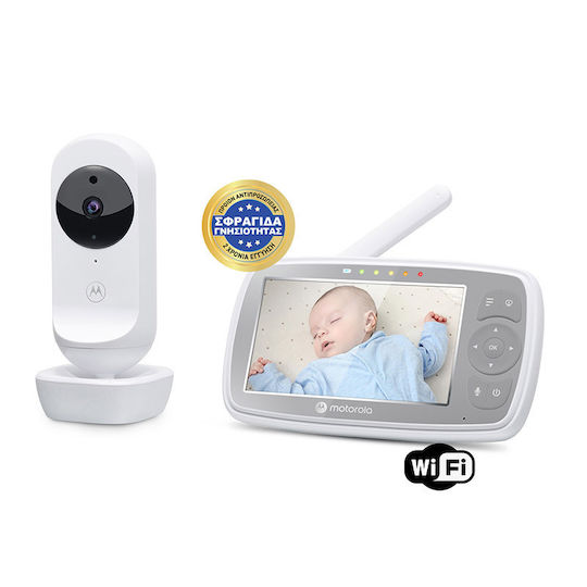 Motorola VM44 Wireless Baby Monitor with Camera & Screen 4.3" , Two-way Communication & Lullabies