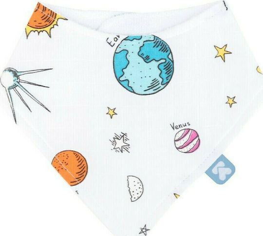 Kikka Boo Μπαντάνα Υφασμάτινη με Κουμπί Planets