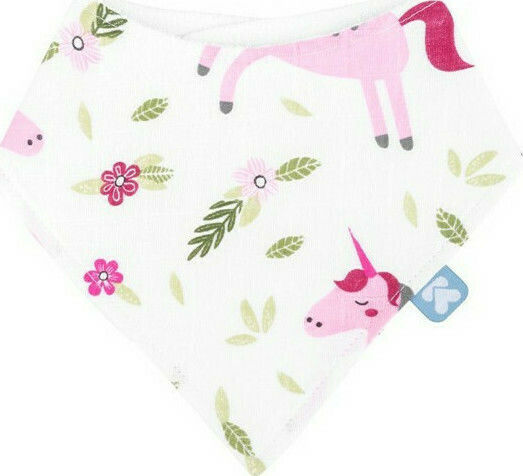 Kikka Boo Unicorn Bandana Stoff mit Taste Rosa