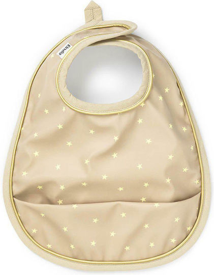Elodie Details Waterproof Bib Fabric with Hoop & Loop Fastener & Pocket Lemon Sprinkles for 3 m+