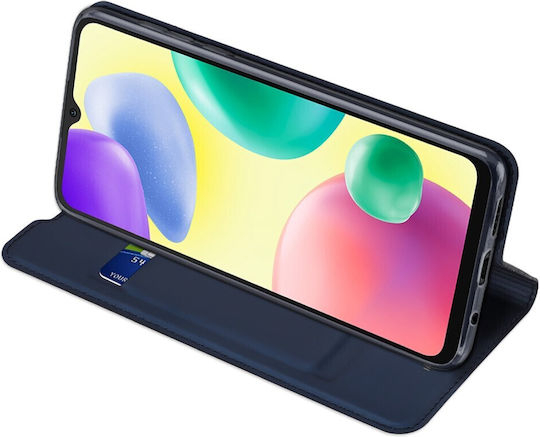Dux Ducis Skin Pro Book Synthetic Leather Blue (Redmi 10A)