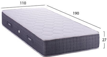 HomeMarkt Dreamtopia Cloud9 Ημίδιπλο Ορθοπεδικό Στρώμα Διπλής Όψης 110x190x27cm με Ελατήρια