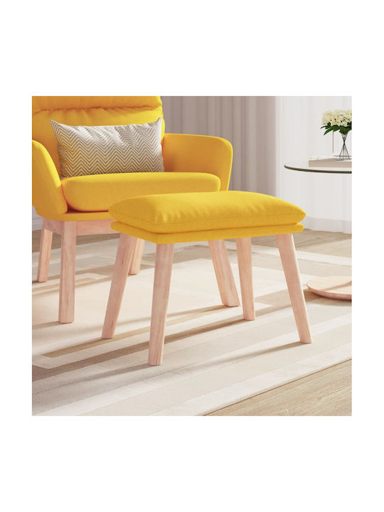 Stools Footstool Upholstered with Fabric Mustard 1pcs 45x29.5x39cm