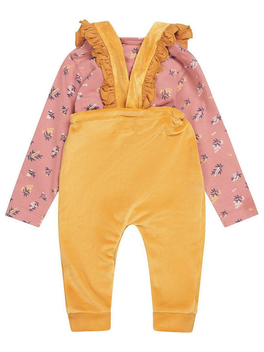 Dirkje Kids Set with Pants Winter 2pcs Yellow