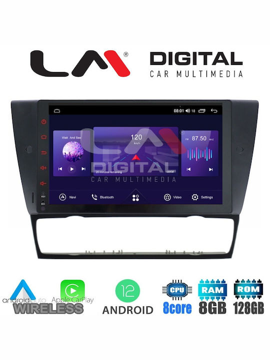 LM Digital Автомобилна Аудио Система (Блутут/USB/AUX/WiFi/GPS/Apple-Carplay/Android-Auto) с Тъчскрийн 9"
