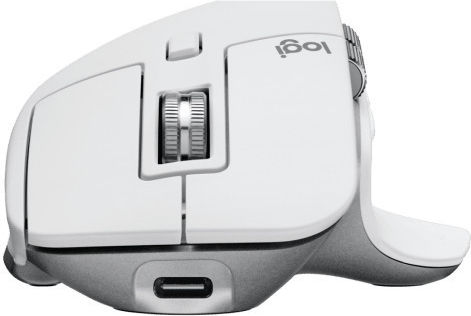 Logitech MX Master 3S for Mac Ασύρματο Εργονομικό Bluetooth Ποντίκι Pale Gray