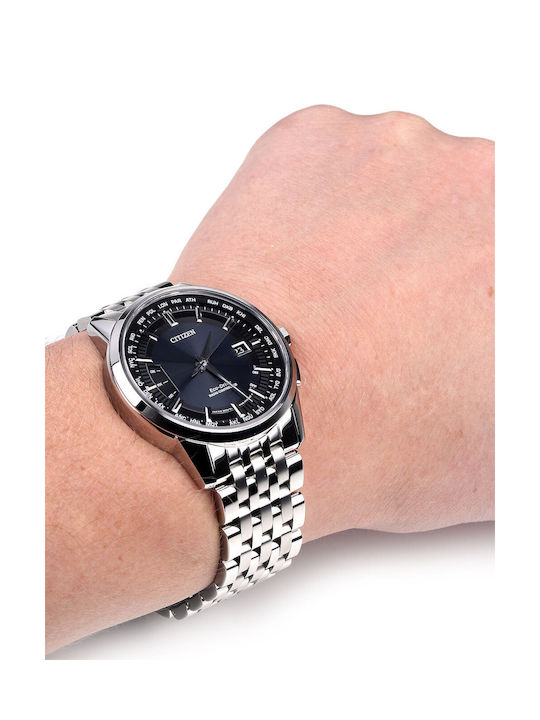 Ceas Eco - Drive cu Argint Brățară metalică
