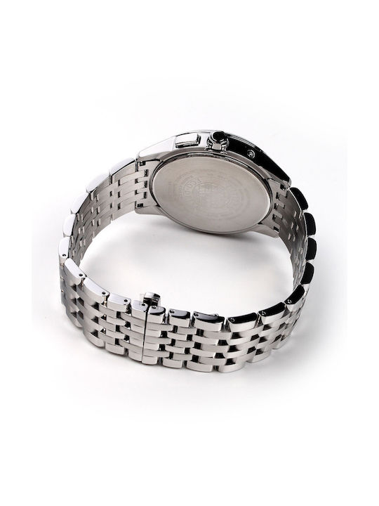 Ceas Eco - Drive cu Argint Brățară metalică