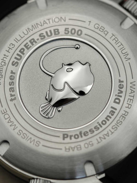 P67 H3 T25 Herrenuhr 46mm Batterie mit Silbernem rostfreiem Stahlarmband