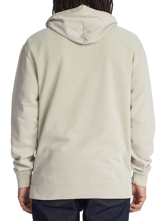 DC Global Herren Sweatshirt mit Kapuze und Taschen Beige