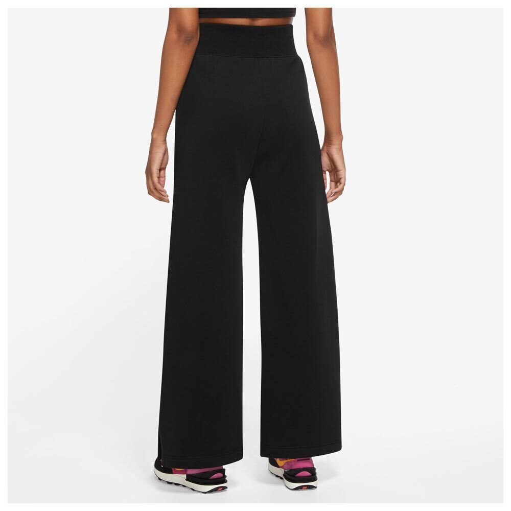 Nike Sportswear Phoenix Παντελόνι Γυναικείας Φόρμας Φαρδύ Μαύρο Fleece  DQ5615-010