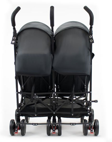 Asalvo Double River Reversible Double Stroller Suitable for Newborn Black 13.5kg