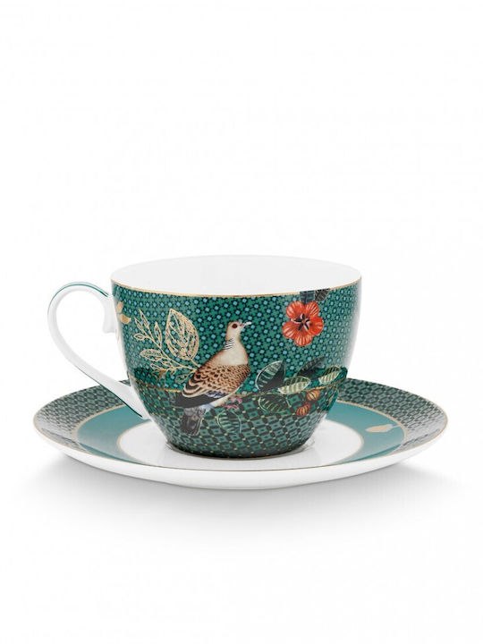 PiP Studio Winter Wonderland Porcelain Tea Cup Set 280ml Green