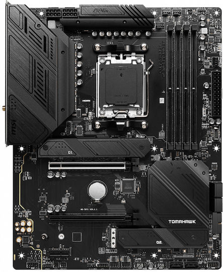 MSI Mag B650 Tomahawk WIFI Motherboard ATX με AMD AM5 Socket 7D75-001R
