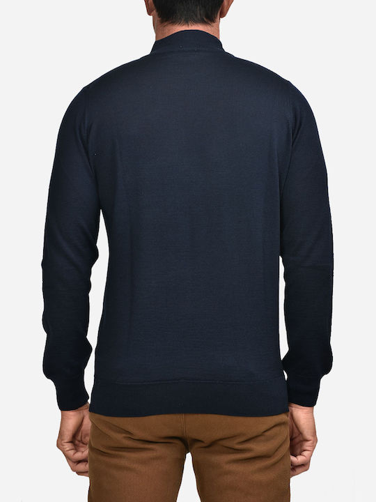 Ellemme Herren Langarm-Pullover Marineblau