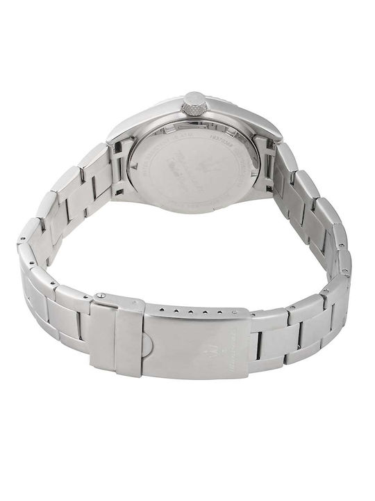 Maserati Γυναικείο Ρολόι 31mm Μπαταρίας με Ασημί Μεταλλικό Μπρασελέ