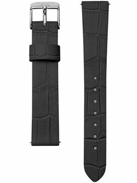 Rosefield Women's Watch Chronograph with Black Leather Strap