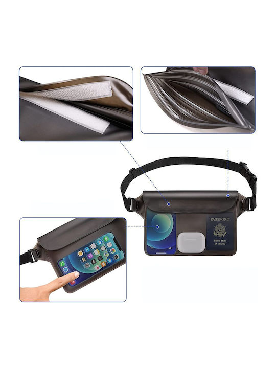 Tech-Protect Universal Waterproof Pouch Бъм Баг на кръста Бял