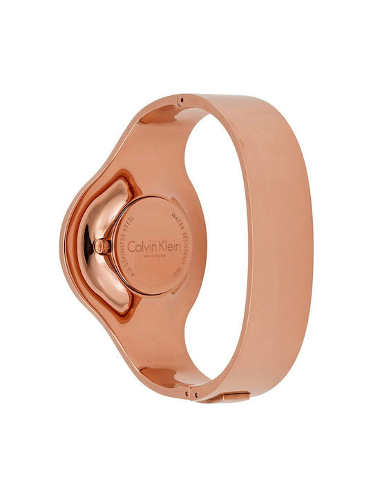 Calvin Klein Seamless Watch with Pink Gold Metal Bracelet