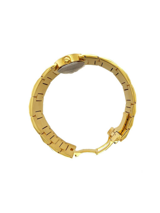 Roberto Cavalli Uhr mit Gold Metallarmband