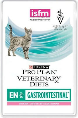 Purina Pro Plan EN Nasses Katzenfutter für Katze in Beutel mit Lachs 10x85gr