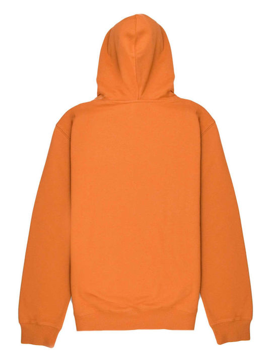 Timberland Men's Sweatshirt with Hood and Pockets Orange