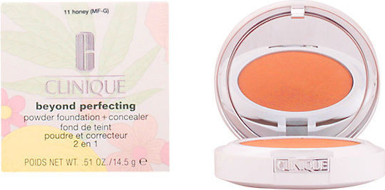 Clinique Beyond Perfecting Powder Foundation + Concealer Сгъваеми 11 Мед 14.5гр