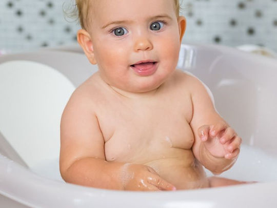 OK Baby Baie Pentru Copii Onda 4 Cu Termometru Bej