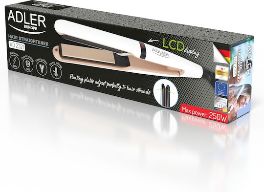 Adler AD 2321 Преса за коса с керамични плочи
