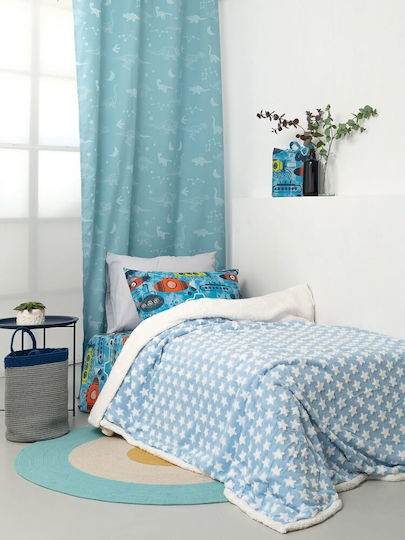 Palamaiki Blanket Velvet Cobi Light Blue 160x220cm