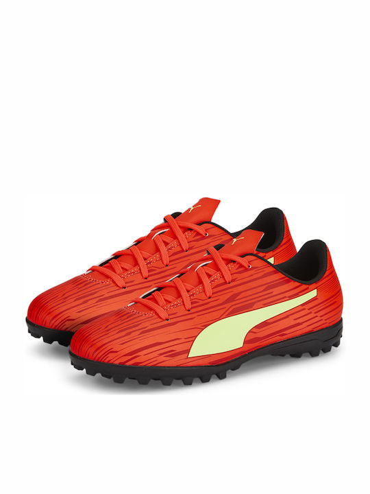 Puma Παιδικά Ποδοσφαιρικά Παπούτσια Rapido III με Σχάρα Κόκκινα